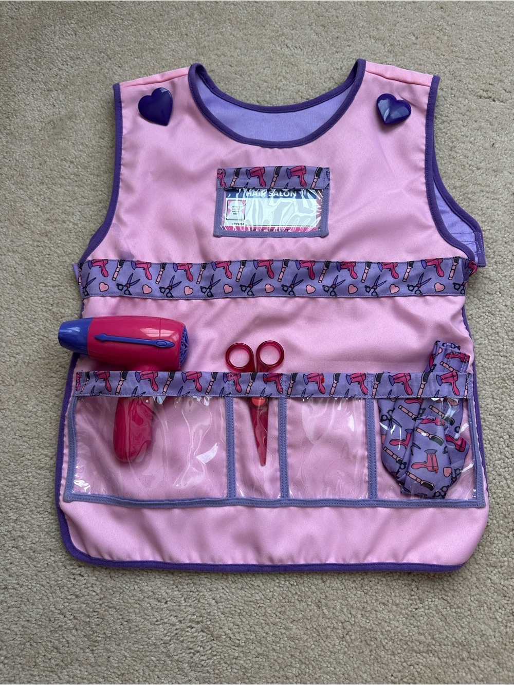 Melissa and Doug Kids Hair Stylist Apron Playset